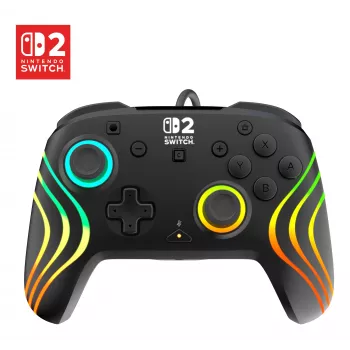 Gamepad Turtle Beach Afterglow Wave nero gamepad RGB con filo per Nintendo Switch / Switch 2, USB-C, cavo 3 m