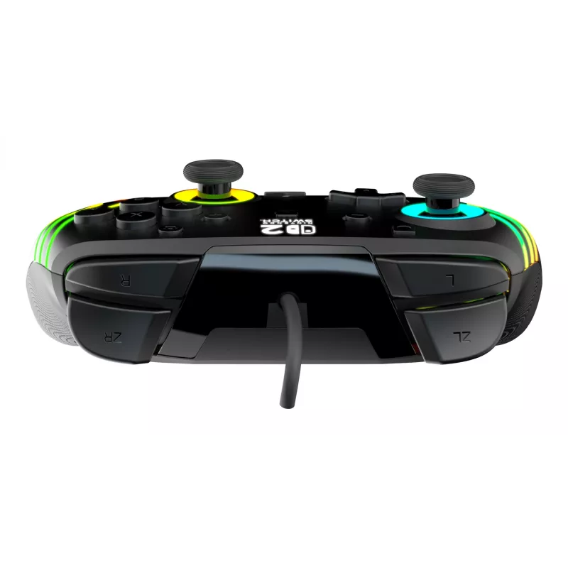 Gamepad Turtle Beach Afterglow Wave nero gamepad RGB con filo per Nintendo Switch / Switch 2, USB-C, cavo 3 m