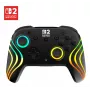 Controller da gaming RGB senza fili Turtle Beach Afterglow Wave nero per Nintendo Switch 2 — Bluetooth/USB-C, batteria ricaricabile integrata 20 h, cavo 3 m