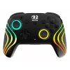 Controller da gaming RGB senza fili Turtle Beach Afterglow Wave nero per Nintendo Switch 2 — Bluetooth/USB-C, batteria ricaricabile integrata 20 h, cavo 3 m