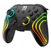 Controller da gaming RGB senza fili Turtle Beach Afterglow Wave nero per Nintendo Switch 2 — Bluetooth/USB-C, batteria ricaricabile integrata 20 h, cavo 3 m