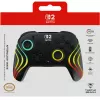 Controller da gaming RGB senza fili Turtle Beach Afterglow Wave nero per Nintendo Switch 2 — Bluetooth/USB-C, batteria ricaricabile integrata 20 h, cavo 3 m