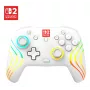 Controller da gaming RGB senza fili Turtle Beach Afterglow Wave bianco per Nintendo Switch 2, Bluetooth/USB-C, batteria ricaricabile integrata 20 h, cavo 3 m