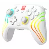 Controller da gaming RGB senza fili Turtle Beach Afterglow Wave bianco per Nintendo Switch 2, Bluetooth/USB-C, batteria ricaricabile integrata 20 h, cavo 3 m