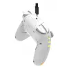Controller da gaming RGB senza fili Turtle Beach Afterglow Wave bianco per Nintendo Switch 2, Bluetooth/USB-C, batteria ricaricabile integrata 20 h, cavo 3 m