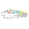 Controller da gaming RGB senza fili Turtle Beach Afterglow Wave bianco per Nintendo Switch 2, Bluetooth/USB-C, batteria ricaricabile integrata 20 h, cavo 3 m