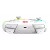 Controller da gaming RGB senza fili Turtle Beach Afterglow Wave bianco per Nintendo Switch 2, Bluetooth/USB-C, batteria ricaricabile integrata 20 h, cavo 3 m
