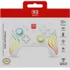 Controller da gaming RGB senza fili Turtle Beach Afterglow Wave bianco per Nintendo Switch 2, Bluetooth/USB-C, batteria ricaricabile integrata 20 h, cavo 3 m