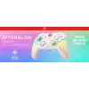 Controller da gaming RGB senza fili Turtle Beach Afterglow Wave bianco per Nintendo Switch 2, Bluetooth/USB-C, batteria ricaricabile integrata 20 h, cavo 3 m