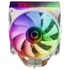 Mars Gaming MCPU-VR White dissipatore CPU Dual Infinity Mirror ARGB 4 heatpipe HCT 180W TDP PWM ultra-silenzioso ventola 12 cm