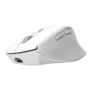 Mouse da ufficio senza fili per destrimani TRUST Niven – RF + Bluetooth, 3200 DPI, 7 tasti, rotellina, bianco