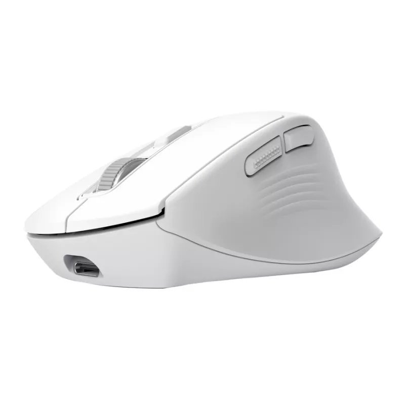 Mouse da ufficio senza fili per destrimani TRUST Niven – RF + Bluetooth, 3200 DPI, 7 tasti, rotellina, bianco