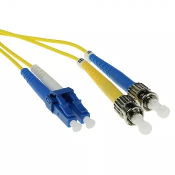 ACT cavo patch in fibra ottica duplex LSZH monomodale 9/125 OS2 con connettori LC e ST da 1,5 m