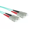 ACT cavo patch in fibra ottica duplex LSZH multimodale 50/125 OM3 con connettori SC da 1 metro