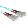 ACT cavo patch in fibra ottica duplex LSZH multimodale 50/125 OM3 con connettori SC da 1 metro