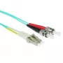 ACT cavo patch in fibra ottica duplex LSZH multimodale 50/125 OM3 con connettori LC e ST da 2 m