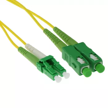 ACT cavo patch in fibra ottica duplex LSZH monomodale 9/125 OS2 con connettori LC/APC8 e SC/APC8 da 3 metri