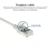 Cavo patch slimline snagless ACT grigio 3 metri LSZH U/FTP CAT6A per data center con connettori RJ45