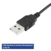 Tastiera business ACT USB (layout Qwerty/US), full-size (100%), con filo, USB, a membrana, QWERTY, nero