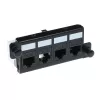 Adattatore ACT FA2057 per 4 x Keystone UTP nero