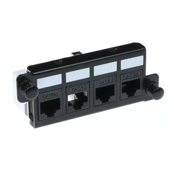 Adattatore ACT FA2057 per 4 x Keystone UTP nero