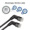 Cavo di rete ACT DD1952 Cat6 U/FTP (STP) 0,25 m nero RJ-45 su RJ-45