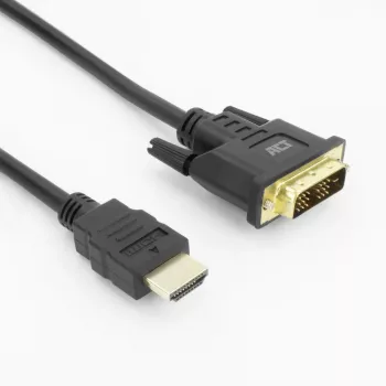 Adattatore per cavo video ACT AK3736 3 m HDMI tipo A (standard) DVI-D nero
