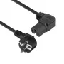 Cavo di alimentazione ACT spina CEE 7/7 (angolare) - C15 (angolare) IEC60320 nero 2 m