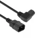 Cavo di alimentazione ACT C14 - C15 (angolare sinistra) IEC60320 nero 1,2 m