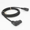 Cavo di alimentazione ACT C14 - C15 (angolare sinistra) IEC60320 nero 1,2 m