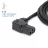 Cavo di alimentazione ACT C14 - C15 (angolare sinistra) IEC60320 nero 1,2 m