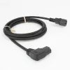 Cavo di alimentazione ACT C14 - C15 (angolare sinistra) IEC60320 nero 2 m