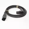 Cavo di alimentazione ACT C14 - C15 (angolare destra) IEC60320 nero 0,6 m