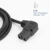 Cavo di alimentazione ACT C14 - C15 (angolare destra) IEC60320 nero 0,6 m