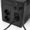 Cavo di alimentazione ACT C14 - C15 (angolare destra) IEC60320 nero 0,6 m