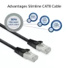 Cavo di rete ACT FB8103 Cat8 U/FTP (STP) 3 m, RJ-45 su RJ-45, nero