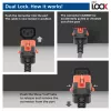 Cavo di alimentazione ACT C14 IEC Lock+ Dual Locking - C15 IEC Lock+ nero 1 m, PC3868