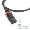 Cavo di alimentazione ACT C14 IEC Lock+ Dual Locking - C15 IEC Lock+ nero 3 m, PC3876