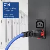 Cavo di alimentazione ACT C14 IEC Lock+ Dual Locking - C15 IEC Lock+ blu 1 m, PC3870