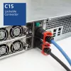 Cavo di alimentazione ACT C14 IEC Lock+ Dual Locking - C15 IEC Lock+ blu 3 m, PC3878