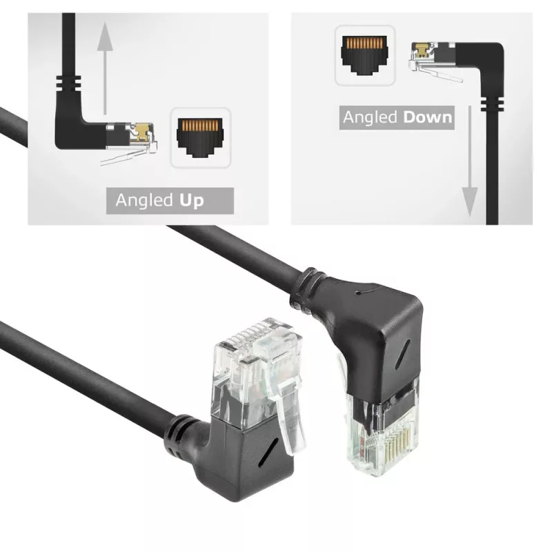 Cavo di rete ACT Cat6a U/UTP (UTP) DD7903 - RJ-45 su RJ-45, 3 m, nero