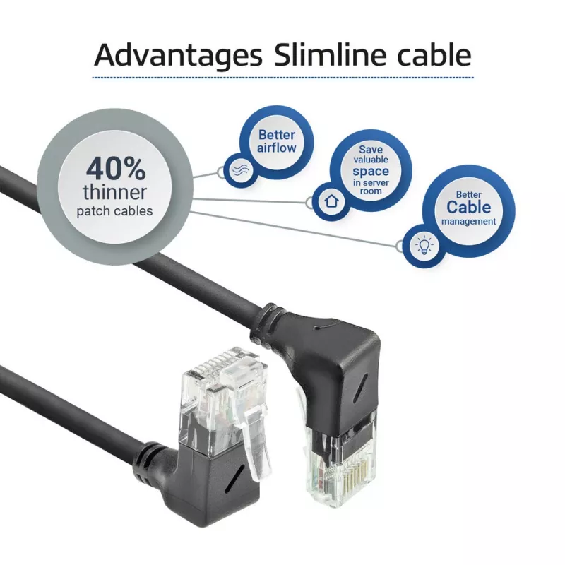 Cavo di rete ACT DD7930 Cat6a U/UTP patch 0,15 m RJ-45 nero