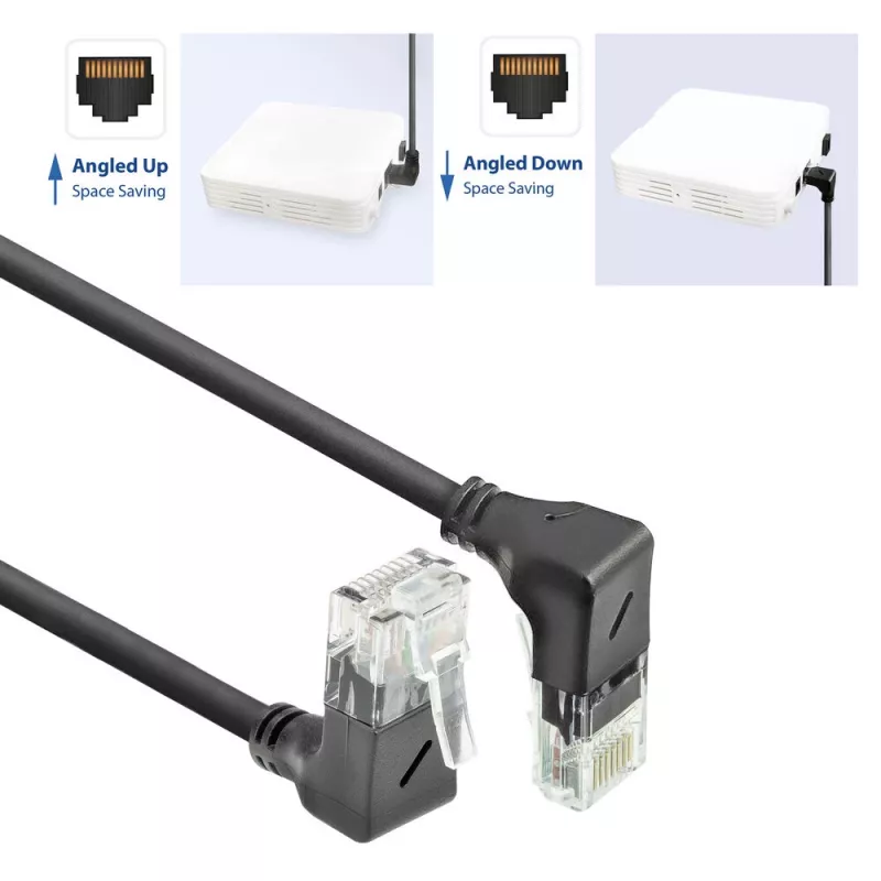 Cavo di rete ACT Cat6a U/UTP (UTP) con connettori RJ-45 1,5 m nero