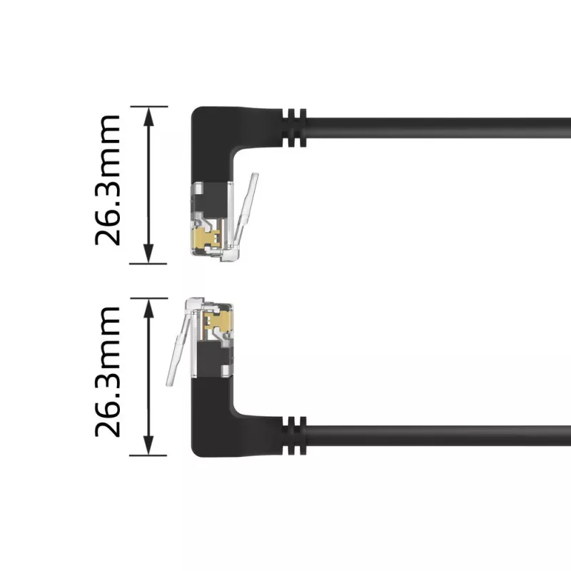 Cavo di rete ACT Cat6a U/UTP (UTP) con connettori RJ-45 1,5 m nero