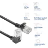 Cavo di rete ACT DA4901 Cat6a U/FTP (STP) nero 1 m con RJ-45 contatti dorati