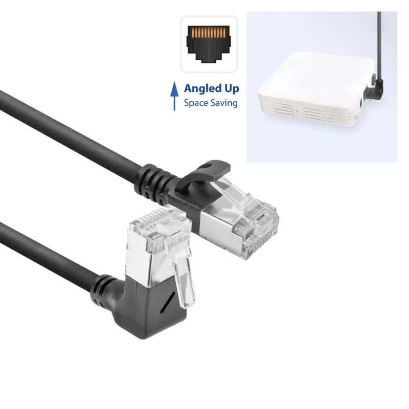 Cavo patch di rete ACT DA4905 Cat6a U/FTP (STP) RJ-45 a RJ-45 nero 5 m