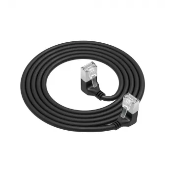 Cavo di rete ACT DA5952 Cat6a U/FTP (STP) 0,25 m nero RJ-45 a RJ-45