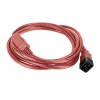 Cavo di alimentazione ACT C20–C21 IEC60320 rosso 2 m, 16 A 250 V