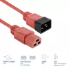 Cavo di alimentazione ACT C20–C21 IEC60320 rosso 2,5 m, 16 A 250 V