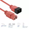 Cavo di alimentazione ACT C20–C21 IEC60320 rosso 3 m, 16 A, 250 V
